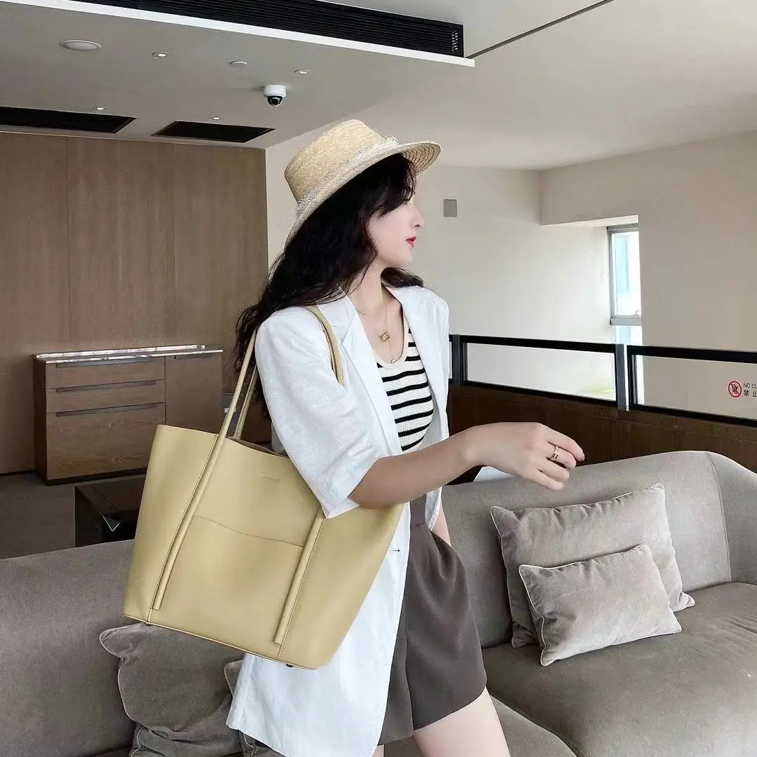 

Большая вместительная сумка-тоут и сумки через плечо для женщин, простой дизайн