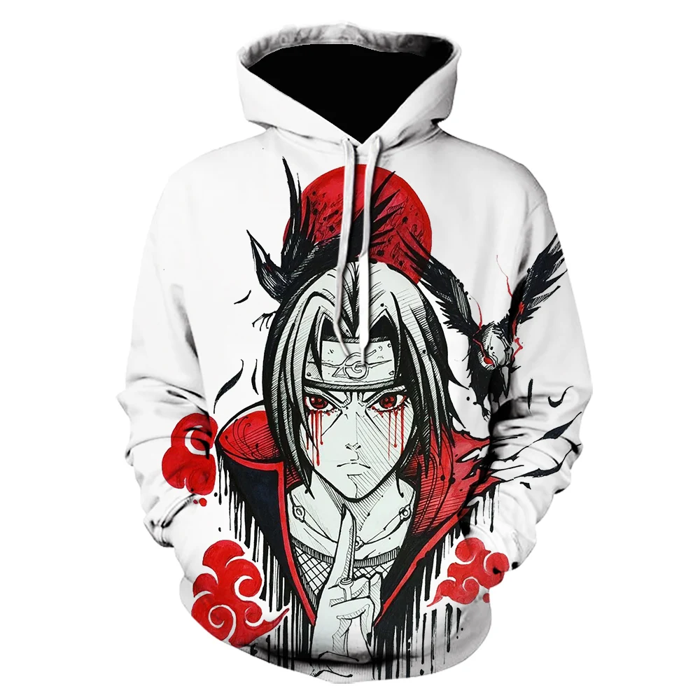 

2021 Winter Cartoon Sweatshirt Harajuku Style Hoodies Itachi Pullover Anime 3D Print Hoodies One Piece Casual Pullover Sudaderas