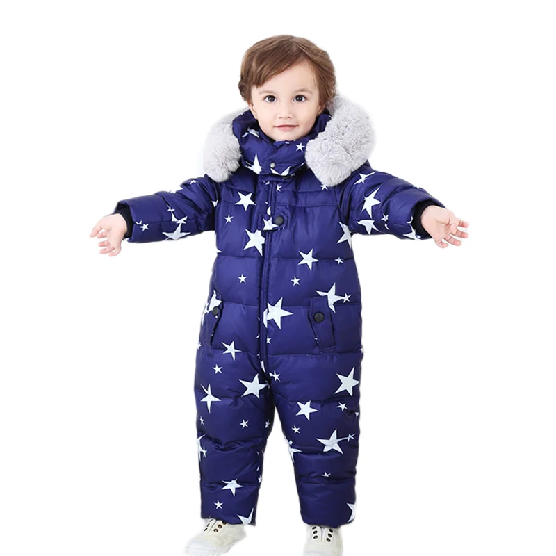 Россия Детский зимний комбинезон Теплая верхняя одежда и пальто Зимняя