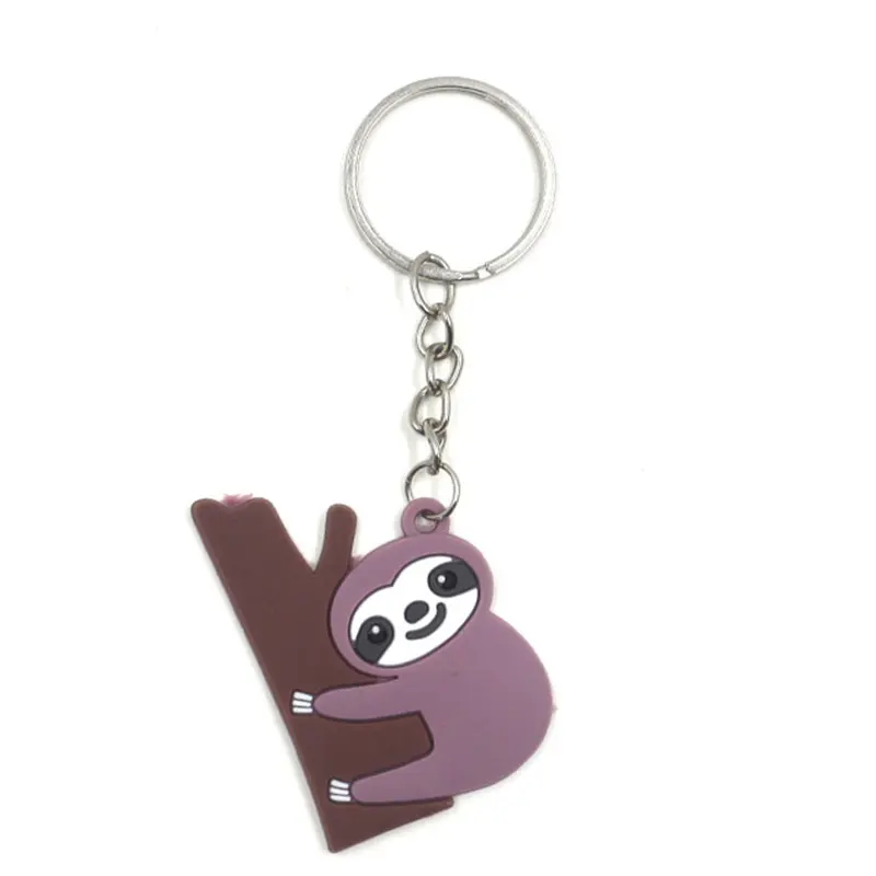 Мультяшное животное ленивый автомобильный брелок для ключей женское украшение