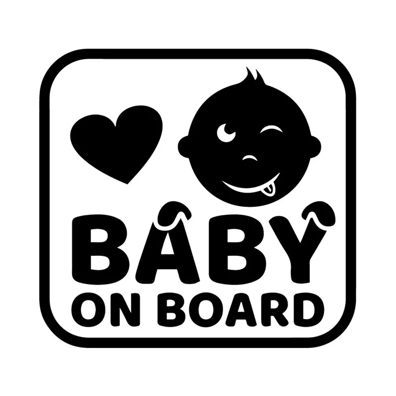 

14.8X7CM Cute Baby on Board Cute Cartoon Car Accessories Vinyl Decal Funny Body Decoration Sticker