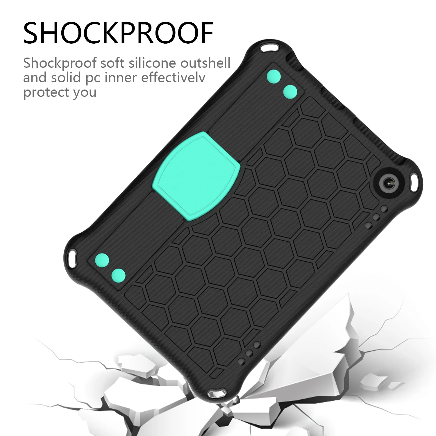 

EVA Stand for Amazon Kindle Fire HD 8 HD 8 Plus 8.0" 2020 Shockproof Case EVA Shock Proof Light Weight Professional Kids Case