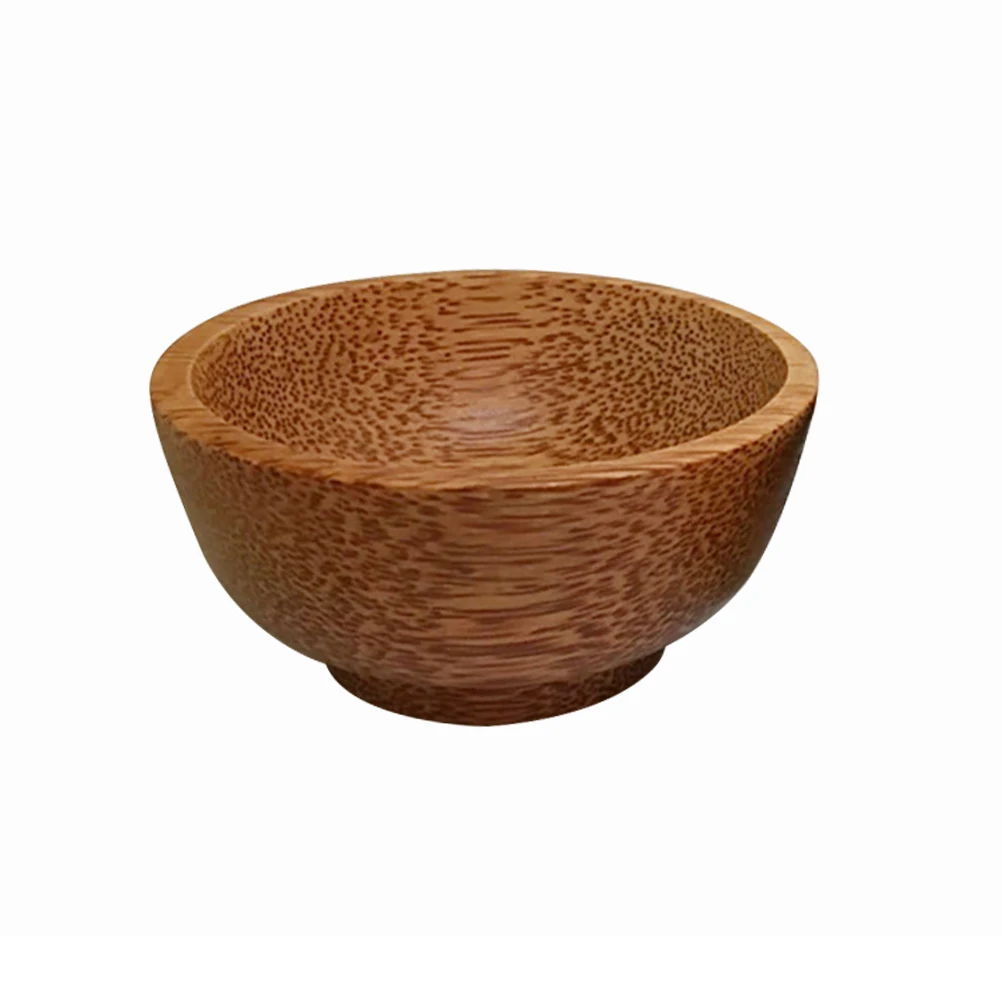 

Natural Coconut Bowl Hand-Made Seasoning Bowl Anti Scalding Steak Gravy Mustard Soy Sauce Handicraft Wood Bowl