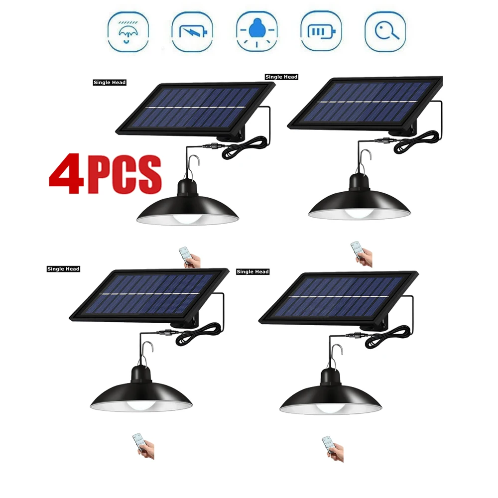 

Retro Lampshade Solar Pendant Chandelier solar Light Wall Lamp Waterproof Outdoor Garden Security Lights Luz Para Exterior 3/6M