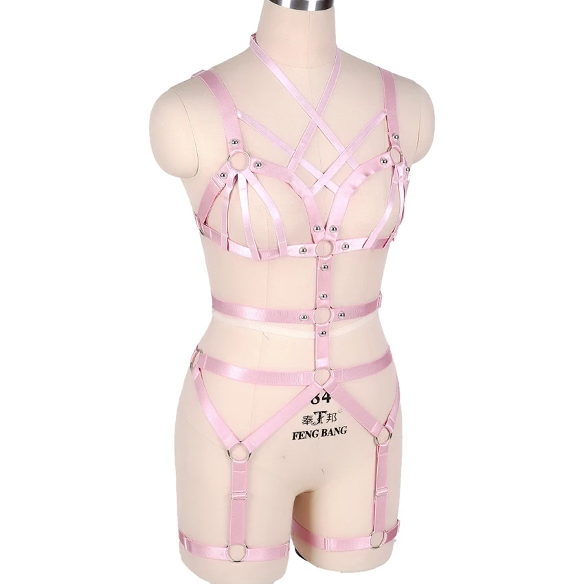 Женский бюстгальтер с эластичным поясом розового цвета ремнем большого размера