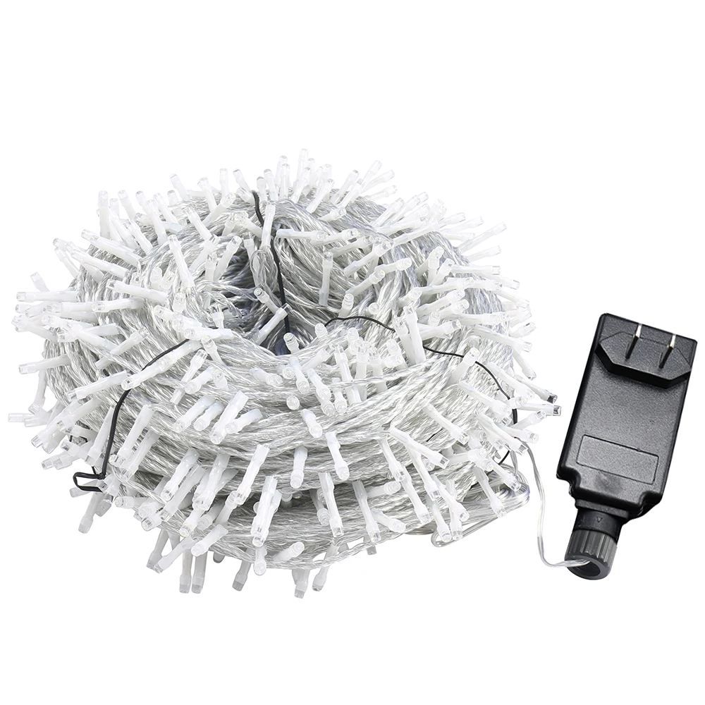 

Sale 10m - 100M US Plug LED String light Silver Wire Fairy warm white Garland Home Christmas Wedding Party Decoration USB P30