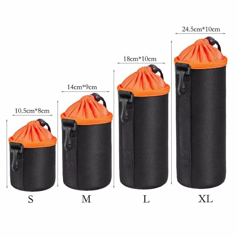 

1PC Portable Neoprene Waterproof Soft Video Camera Lens Pouch Bag Case Full Size S M L XL
