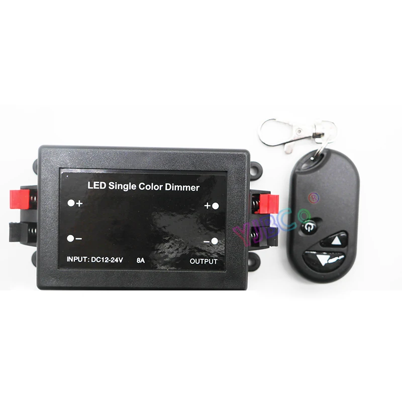 

3 keys Single Color LED Dimmer DC12V 24V RF Wireless Remote dimming Controller for 5050 3528 3014 LED Strip Light