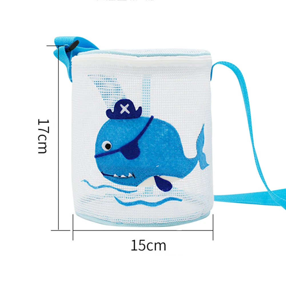 

Kids Shell Storage Bag Beach Mesh Bag Toy Cartoon Crab Shark Whale Pattern Mesh Pouch Children Swimming Pouch dropshipping#20
