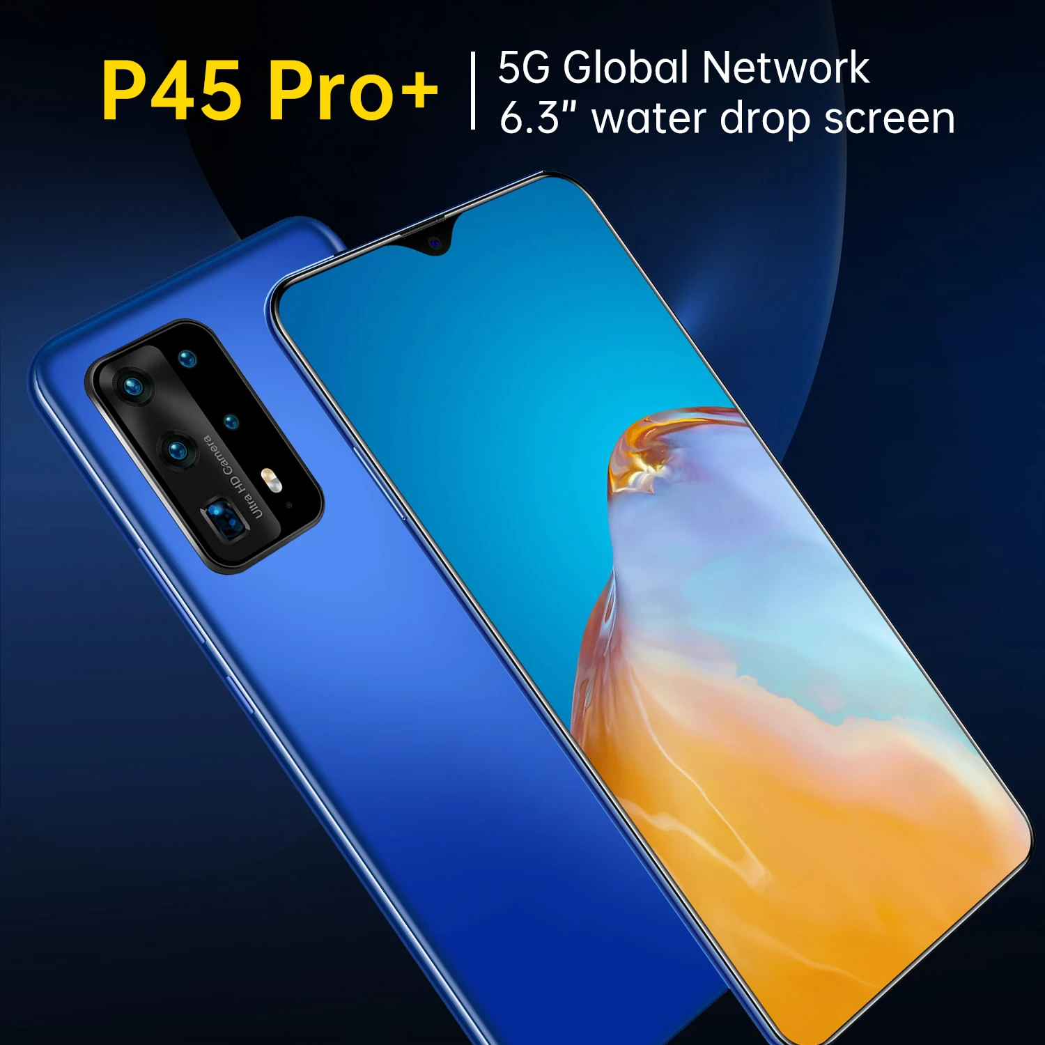 

(Глобальная версия) телефон с диагональю 7,3 дюйма, Android, смартфон с большим экраном для Huawei, подходит для Huawei P45 Pro , Xiaomi, Poco