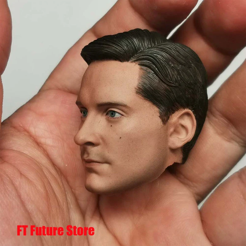 1/6 тело паука Tobey Maguire голова лепка ПВХ резьба модель подходит для 12 дюймов мужской