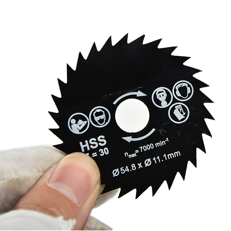 3 шт. мини циркулярная пила по дереву клинок зажим для ручки 6 мм ручка