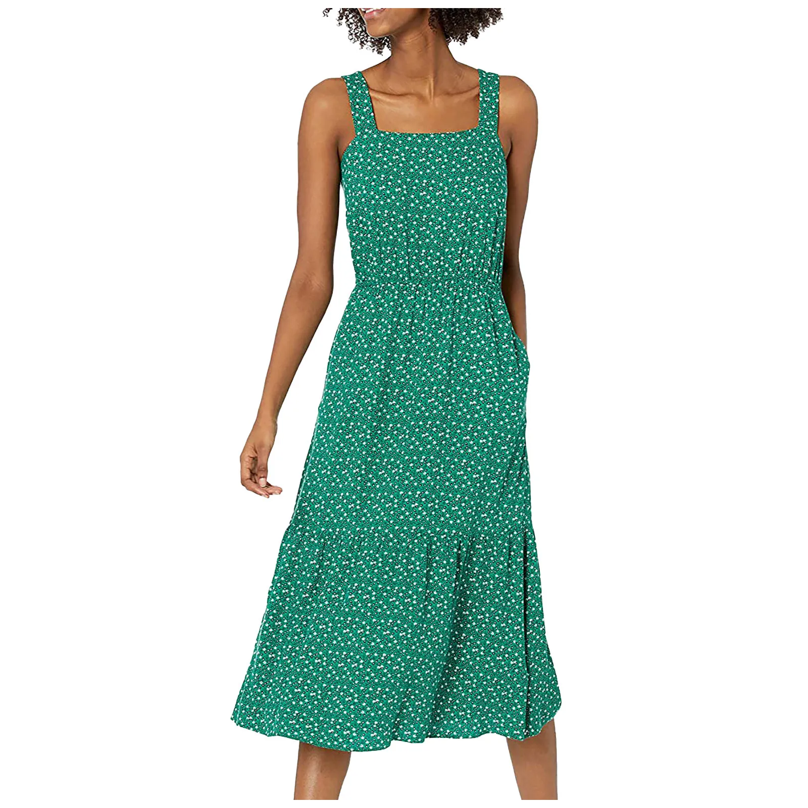 

Women Casual Summer Fashion Loose Long Dress Sleeveless Split Maxi Dress vestido de mujer robe longue vestidos de verano
