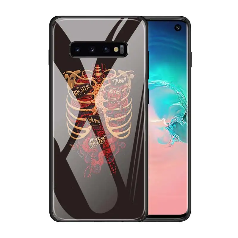 Чехол из закаленного стекла для Samsung Galaxy S8 S9 S10 S20 Plus S10e Ultra задняя крышка телефона с