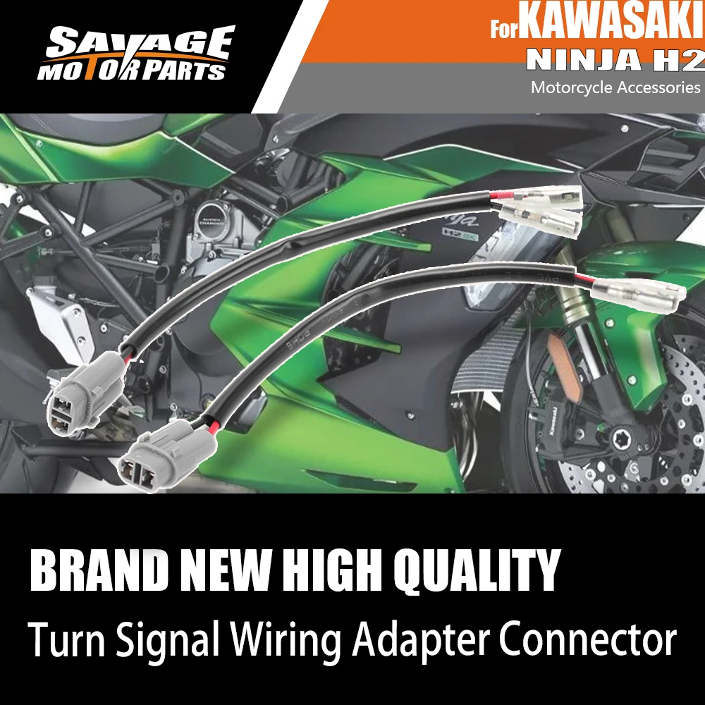 

For KAWASAKI NINJA H2 2015-2021 Motorcycle Accessories Turn Signal Indicator Blinker Wire Adapter Connectors Cable Plug Lead