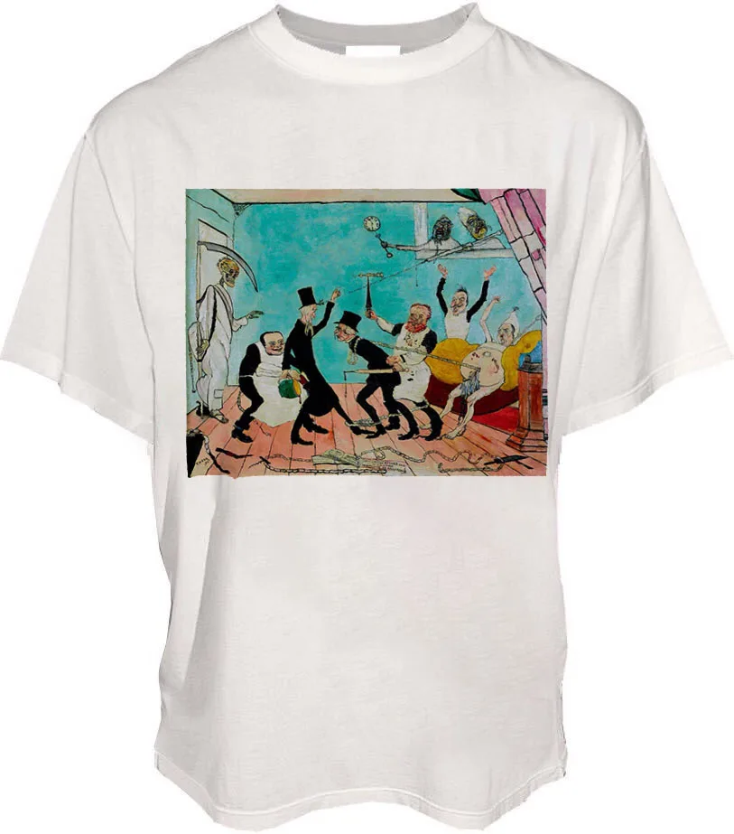 Черная хлопковая футболка с коротким рукавом и круглым вырезом принтом маслом