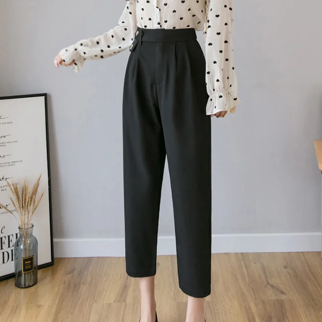 Женские штаны шаровары весна лето свободные брюки длиной до щиколотки женские