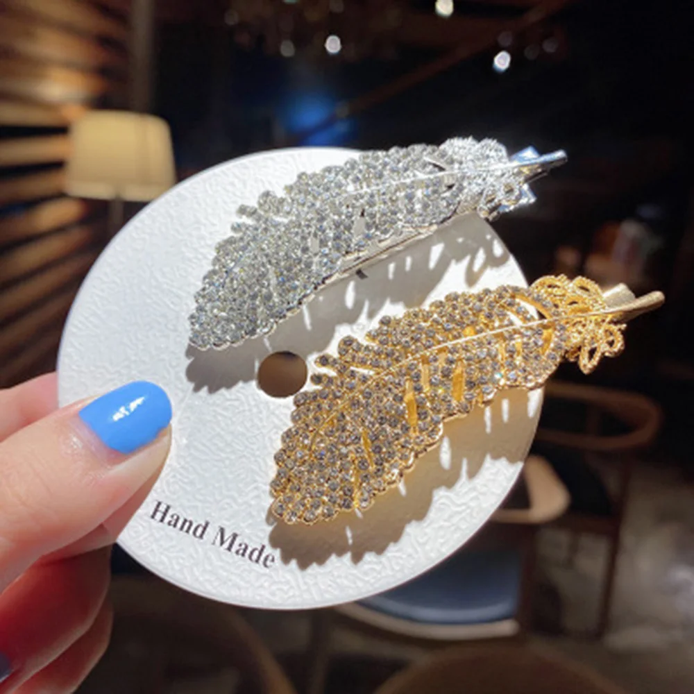 

Блестящие заколки для волос Стразы с кристаллами, 1 шт., женские заколки для волос с бриллиантами, аксессуары для укладки волос