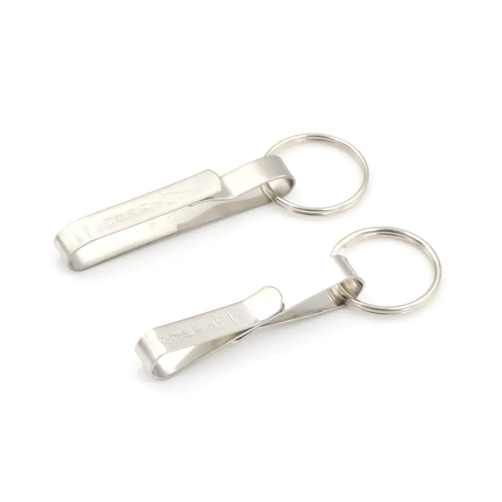 Анти потеря нержавеющей стали Съемный брелок поясной ремень клип Пряжка