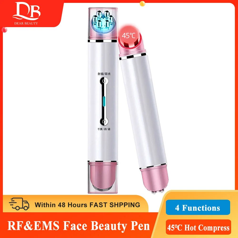 

RF Lifting EMS Eye Massager Pen Radio Frequency LED Photon Eyes Skin Tightening Device Anti Wrinkle Remover Eye Massage Machine