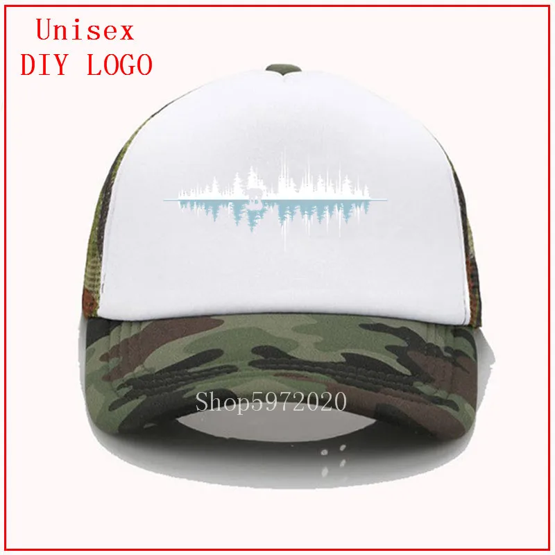 Бейсболка со звуком природы музыкой звуковыми волнами женская кепка для мужчин