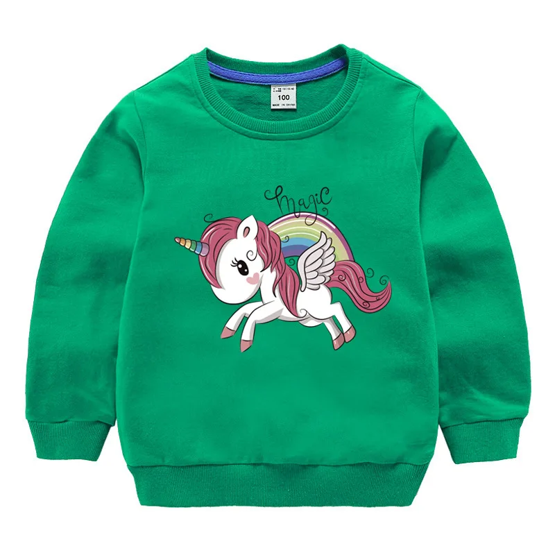 New Unicorn Hoodies Kids Sweatshirts Fashion Cotton Clothes Baby Toddler Girls Coat Boys Pullovers | Детская одежда и обувь