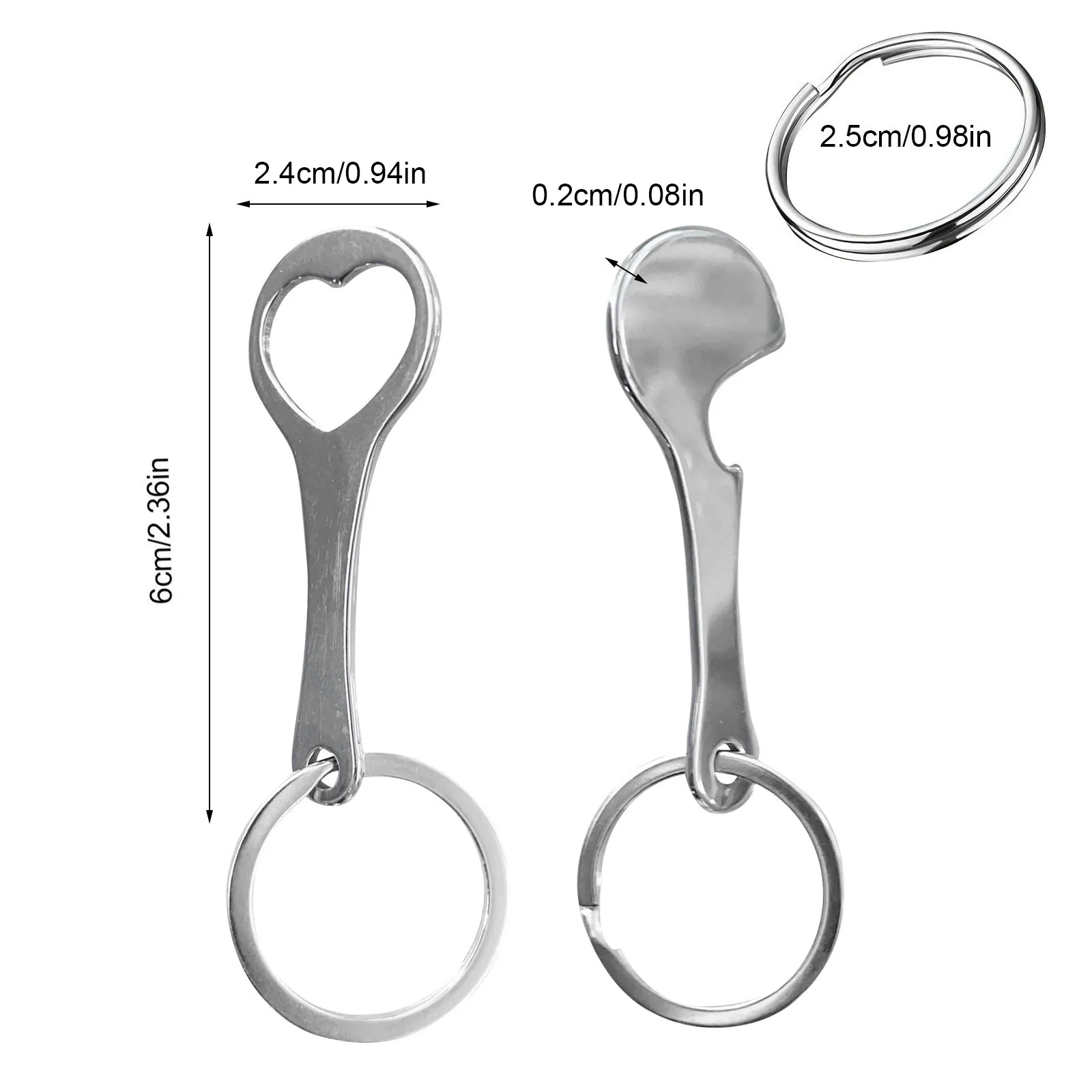 2 шт. кольцо для ключей из нержавеющей стали | Дом и сад