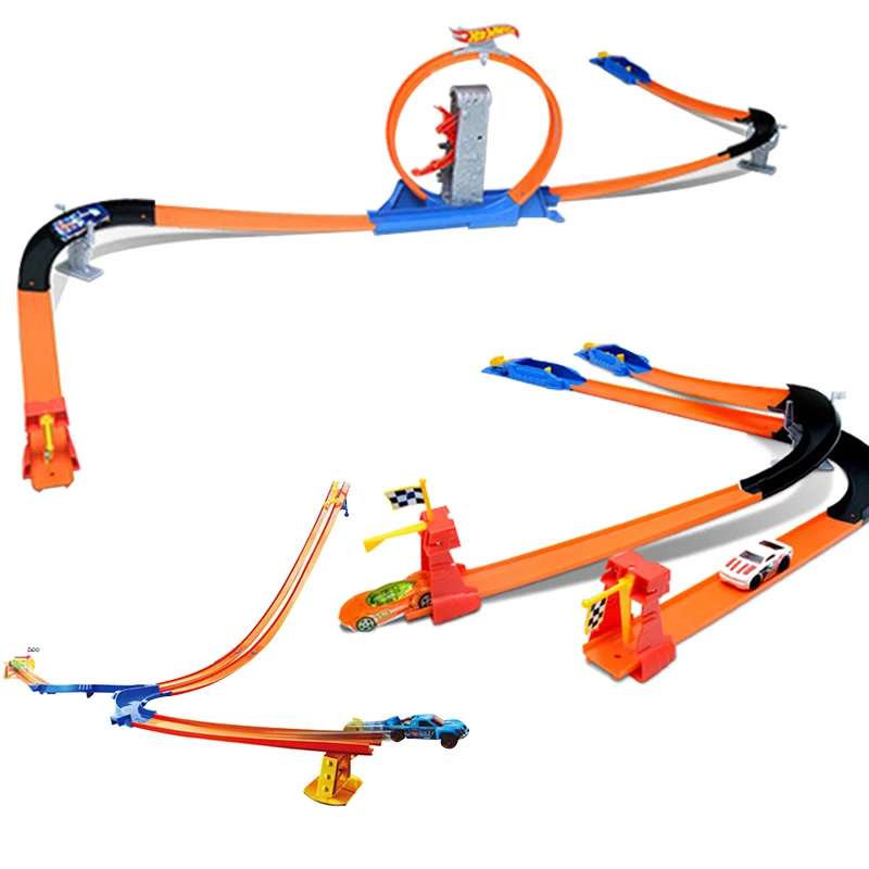 Hotwheels ECL 3 in 1 аксессуары для треков модель автомобиля поезд дети пластиковые