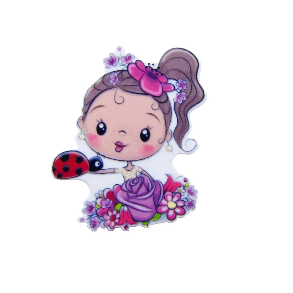 Божья коровка принцесса девочка плоская задняя часть кабошон сделай сам