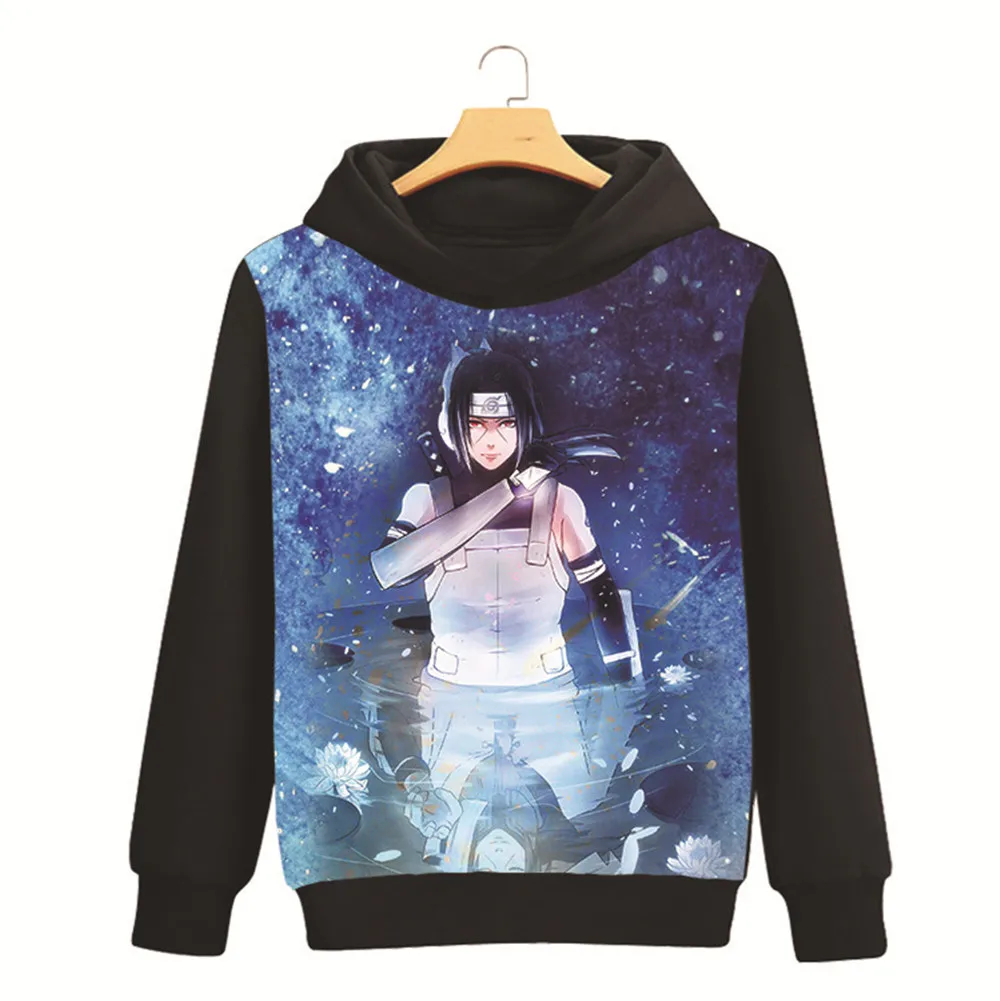 Хатаке Какаши Харуно Сакура Учиха сасуке Узумаки Наруто 3D свитер с капюшоном