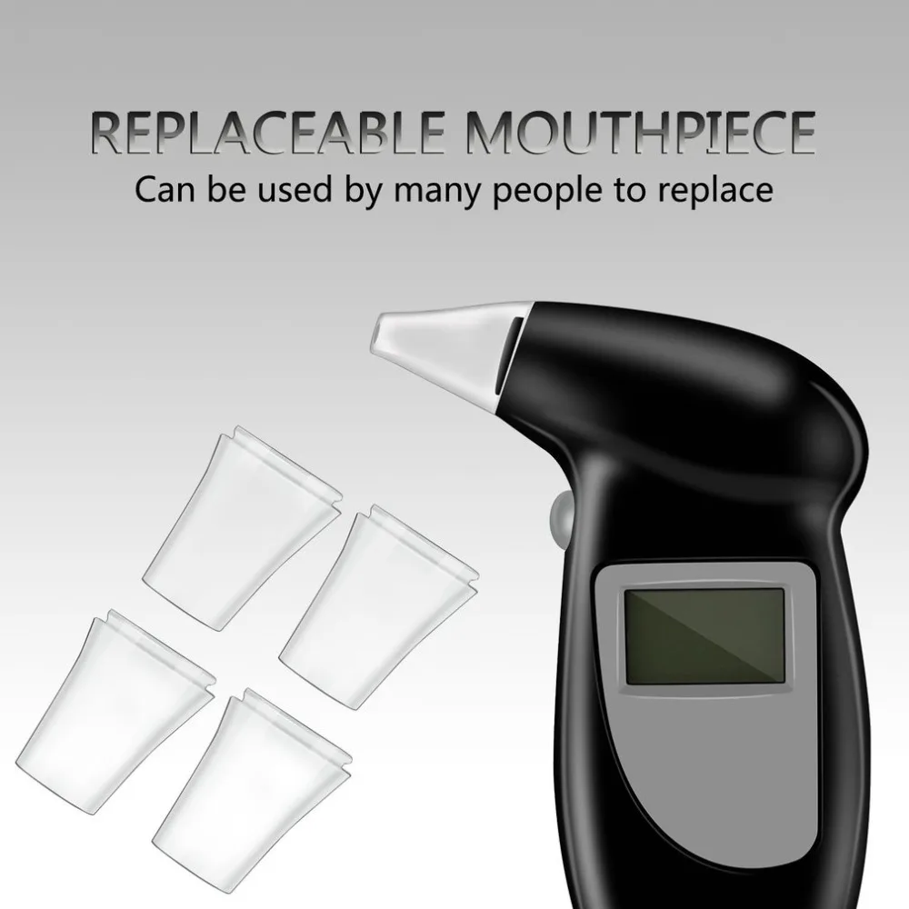 2018 Professional Alcohol Breath Tester Breathalyzer Analyzer Detector Test Keychain Breathalizer Breathalyser DeviceLCD Screen |