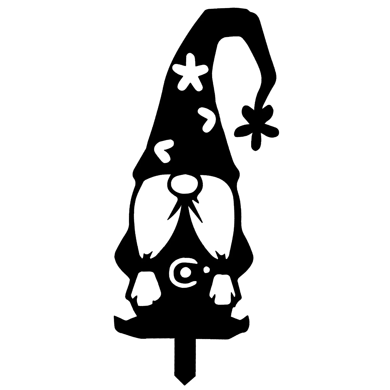 

4PCS Acrylic Branch Gnomes Decoration Hollowed Standing Garden Gnomes Statue Silhouette for Outdoor Garden Yard Decor