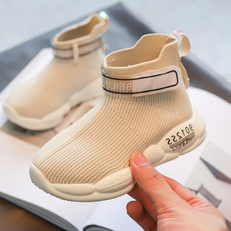 Kids Shoes Elastic Flyknik Sports Leisure Baby Boys Girls Children Breathable Air Mesh Sport | Детская одежда и обувь