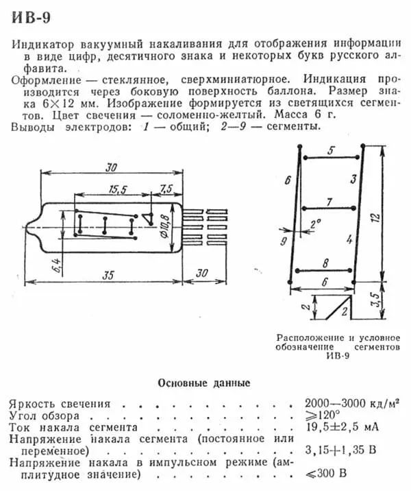 Филаментная трубка IV-9 Numitron Tube Display | Инструменты