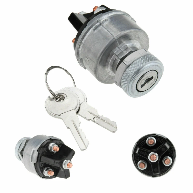 

Mount 2-Key 3 Position OFF ON Start for Tractor Forklift Tuning Car Truck Tools Universal Ignition Key Switch Lock Flush