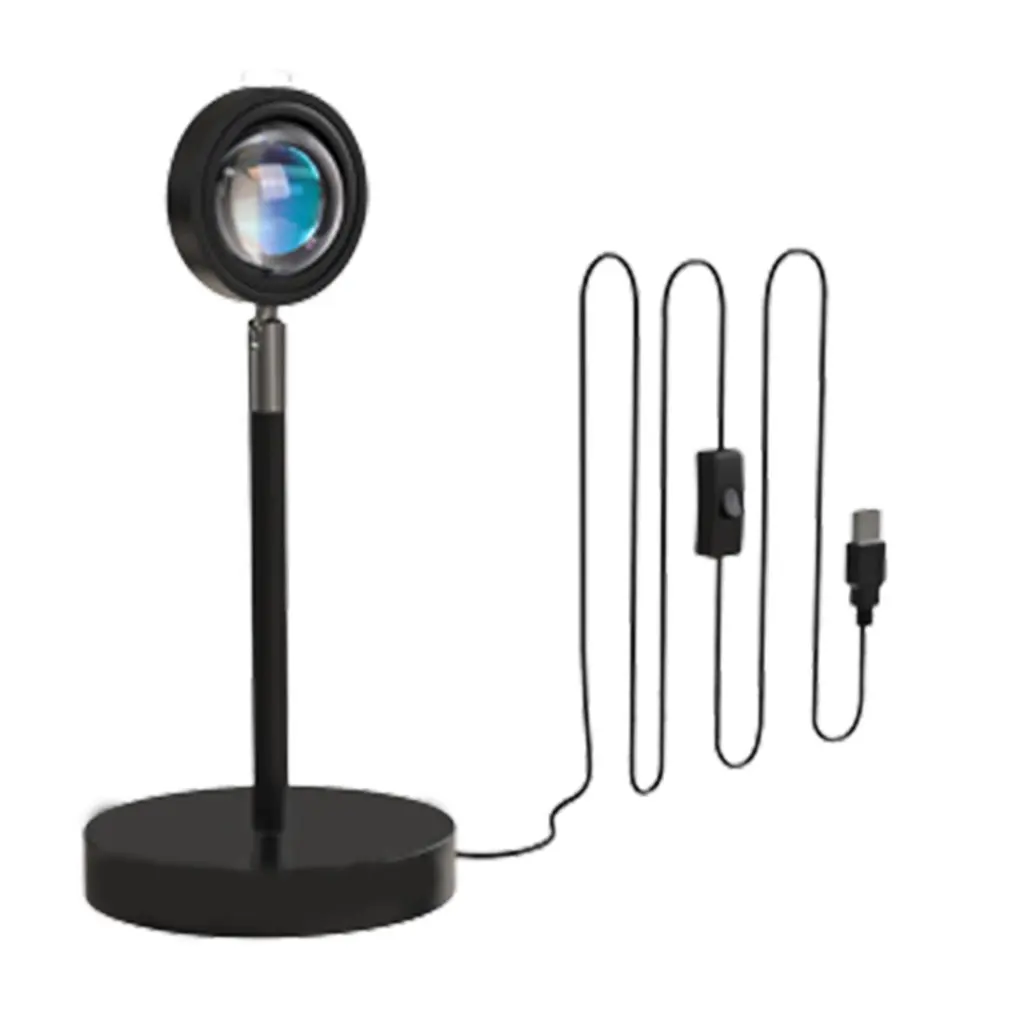 

Sunset Projection Night Lights Live Broadcast Background Like Galaxy Projector Atmosphere Rainbow Lamp Decoration For Bedroom