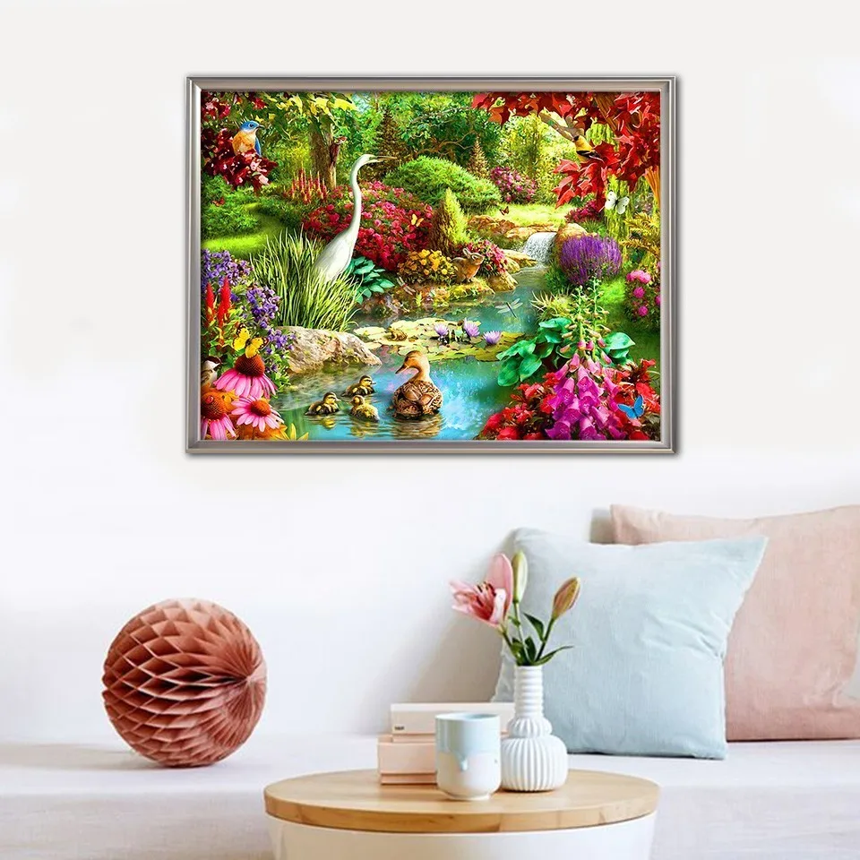 EverShine 5D Diamond Painting Scenery Cross Stitch Embroidery Mosaic Rhinestones Wall Decor Handicraft Art Manual Hobby | Дом и сад