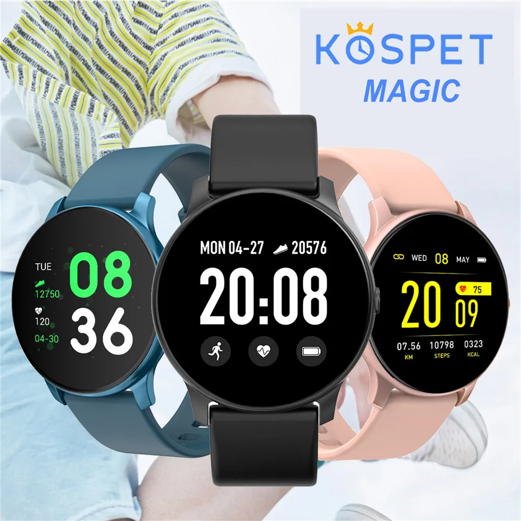 Смарт-часы KOSPET MAGIC 1,3 дюймов TFT экран IP67 с напоминанием о сообщениях и звонках водонепроницаемые Bluetooth умные часы для Android IOS L