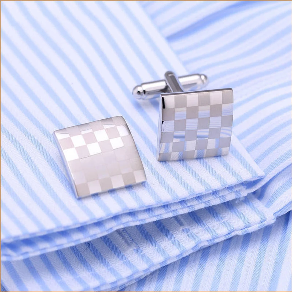 Fashion French Shirt Laser Engraving Men Jewelry Unique Wedding Groom Cuff Links Business Silver Cufflinks For Mens | Украшения и