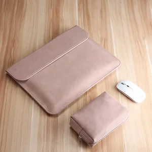 pu matte sleeve bag 11 12 13 3 15 inch for xiaomi mi hp pavilion matebook x pro slim leather laptop case for mac book air 13 bag free global shipping