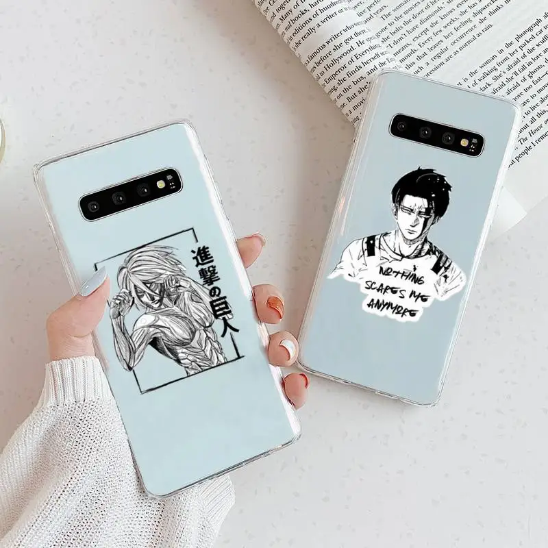 

Armin Arlert Attack on Titan Phone Case Transparent For Samsung Galaxy A S Note 9 10 51 50 71 70 80 20 21 30s ultra plus