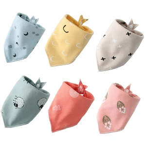 Let'S Make 1 шт. хлопковые Мультяшные детские нагрудники с принтом, детские мягкие товары, детский нагрудник для новорожденных