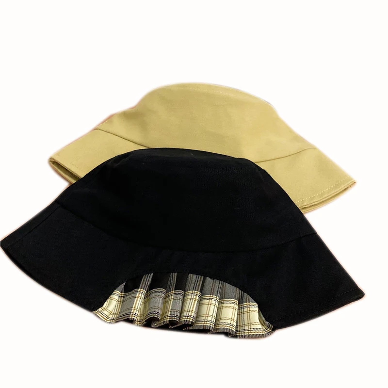 

New Cotton Panama 2022 Spring Patchwork Fashion Bucket Hats for Women Outdoor Summer Sun Hats Fisherman Caps