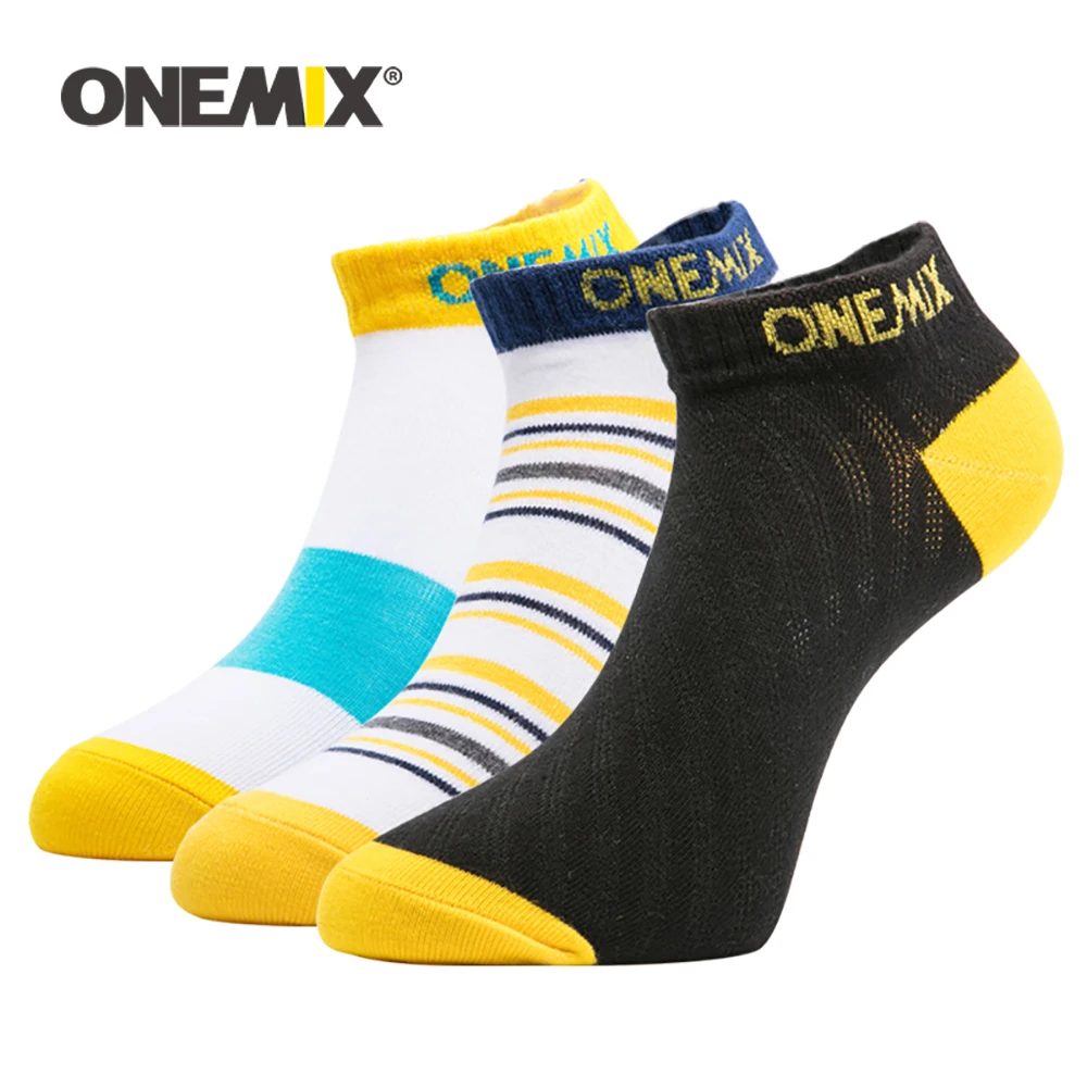 

ONEMIX Summer Professional Men Sport Socks Breathable Black Running Socks Quick Drying Climbing Male Gym Fitness 1 Pair of Socks