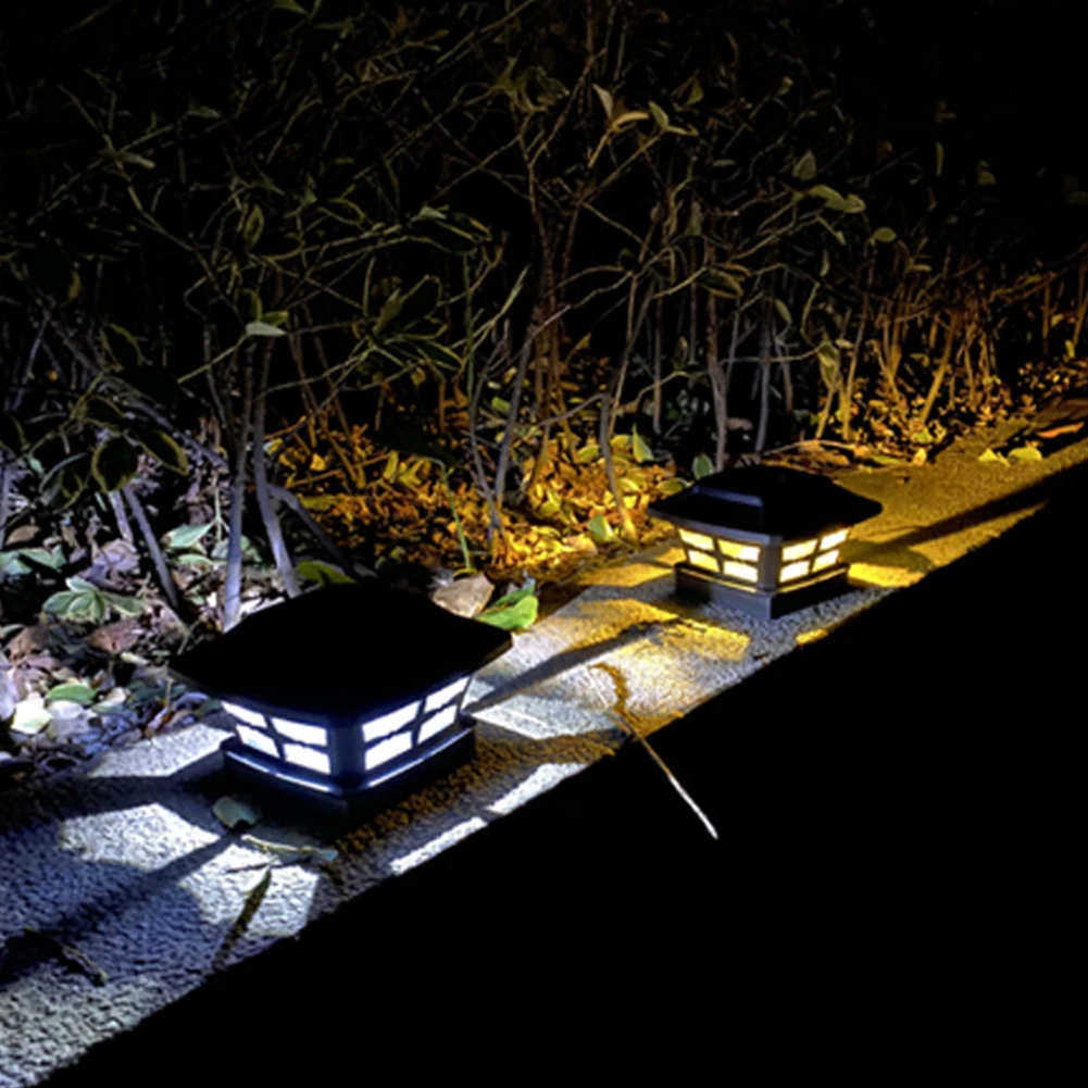 

Square Solar fence post light Waterproof Outdoor Solar Lamp Garden Decoration Gate Fence Wall Courtyard Cottage solar light