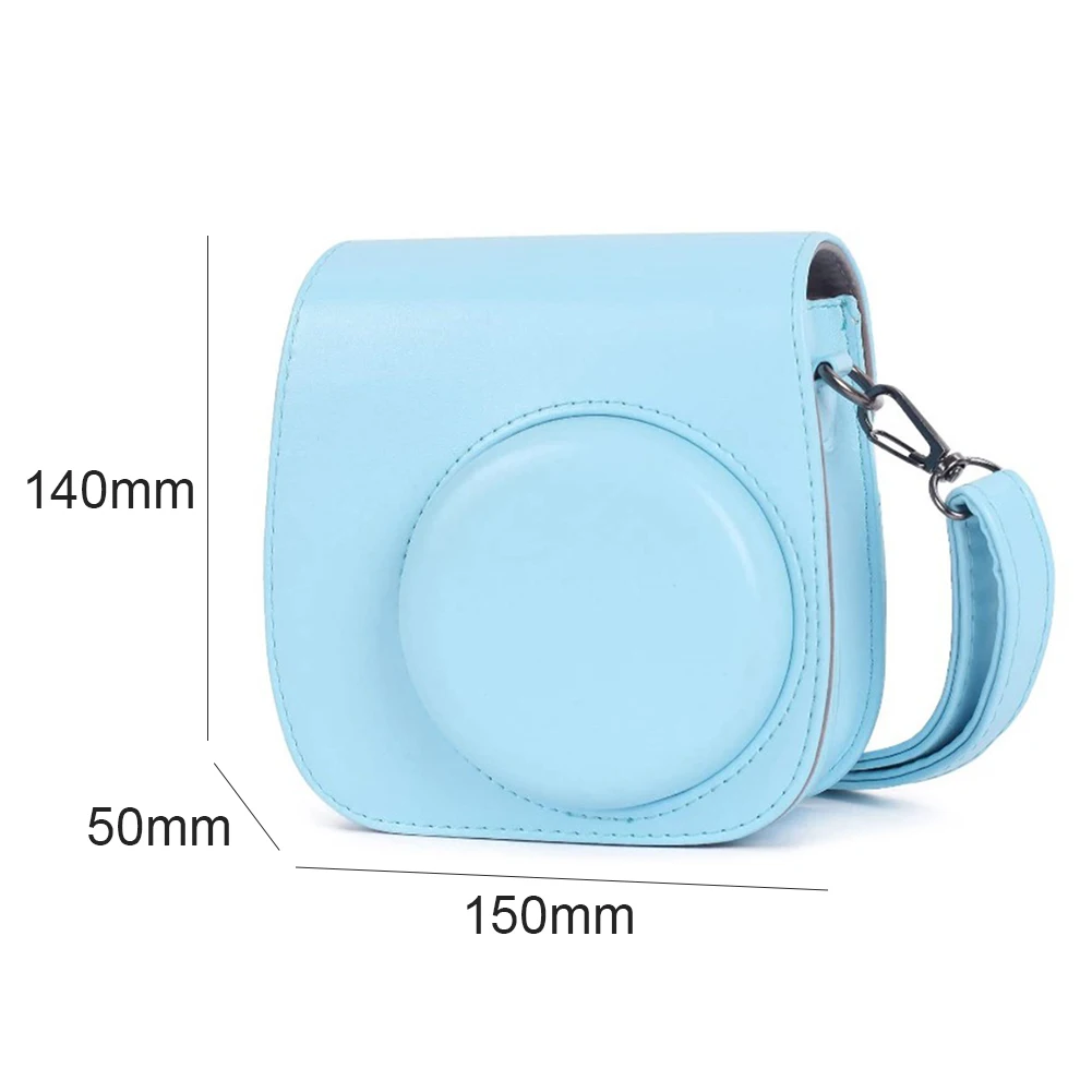 

For Fujifilm Instax Mini 11 Instant Film Camera PU Leather Bag Cover Portable Instant Camera Protective Case with Shoulder Strap