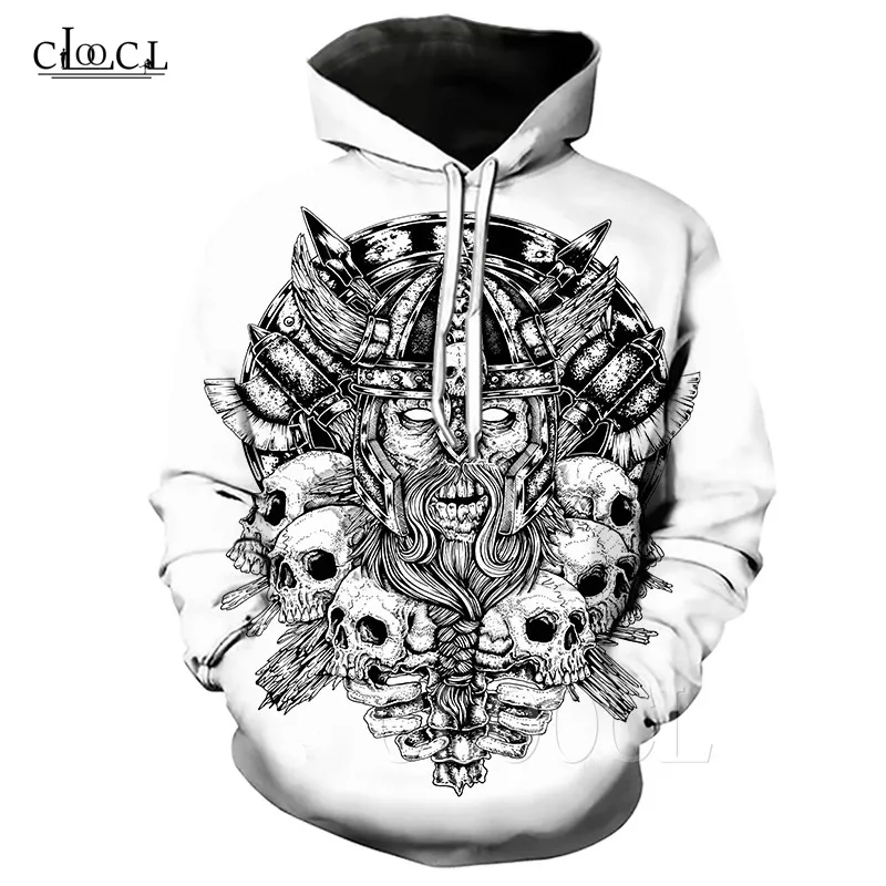 Унисекс Viking Tattoo Art Новая мода для мужчин/женщин хип хоп 3D печатные