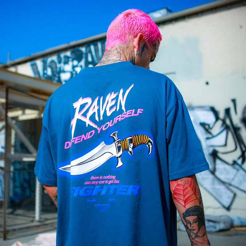 Футболка мужская с принтом в стиле хип хоп 2020|Мужские футболки| |