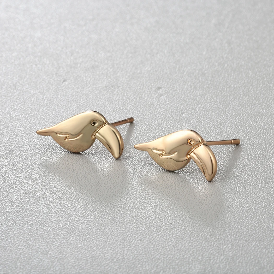 Kinitial Мода Тукан попугай Ара серьги в виде птиц стиле бохо серьги-гвоздики птицы