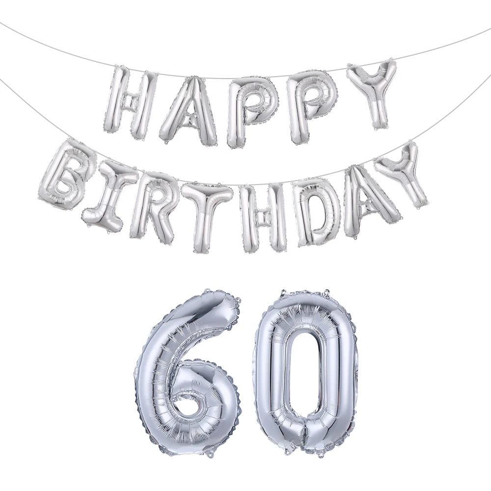 1 комплект 16-дюймовые гелиевые шары из розового золота с надписью Happy Birthrday 18 21 30 40